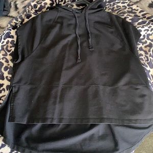 Fitness sleeveless crop top hoodie